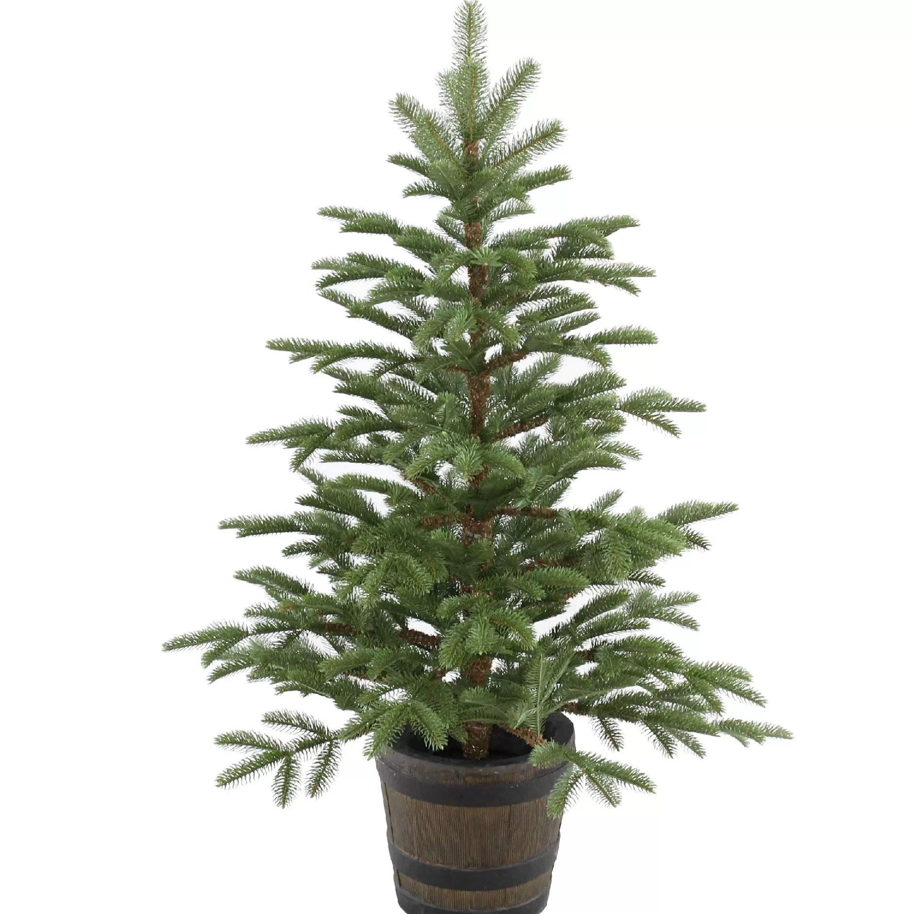 Hot 4' Potted Norwegian Spruce Entrance Artificial Christmas Tree, Unlit Potted