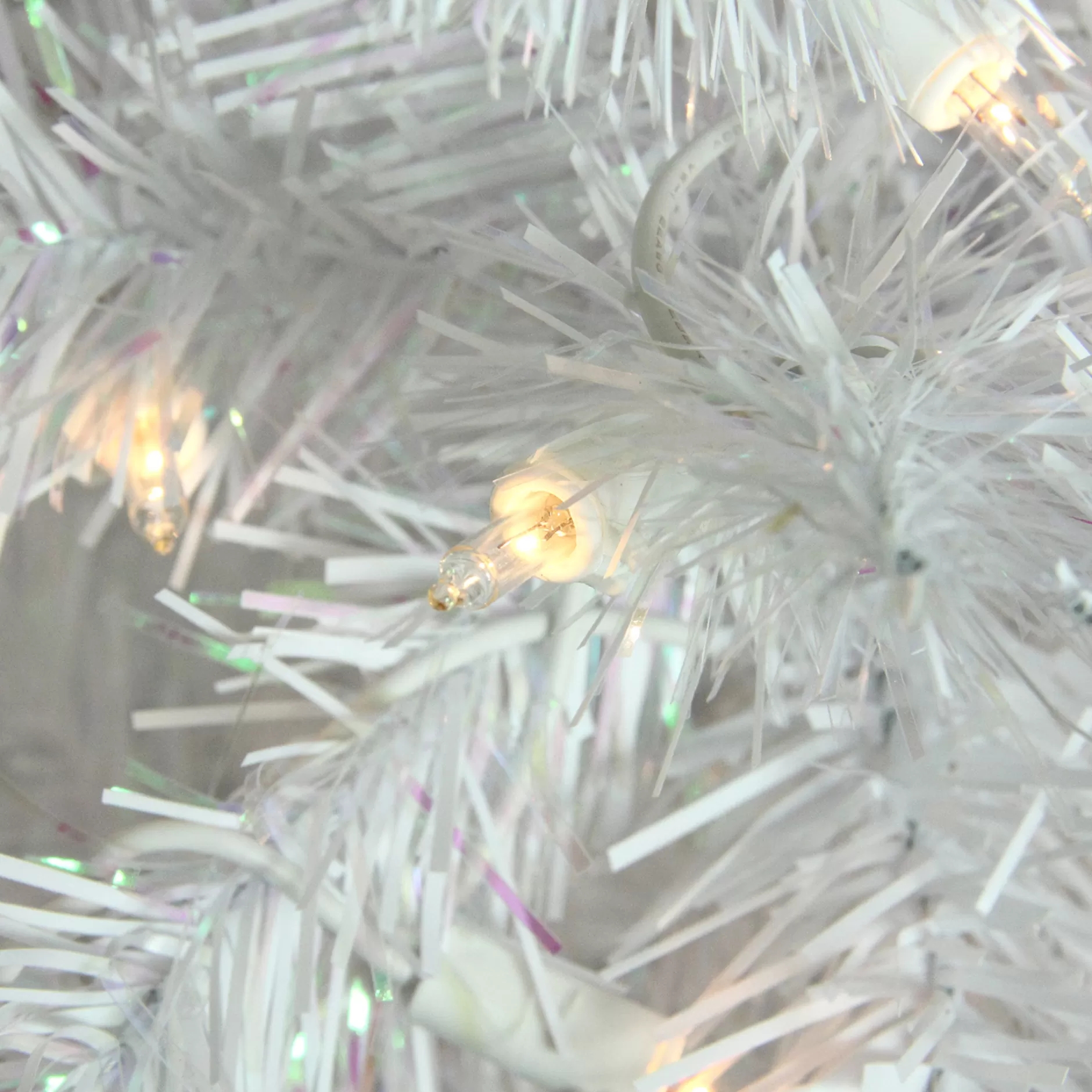 Hot 6' Pre-Lit Glimmer Iridescent Spruce Artificial Christmas Tree - Clear Dura Lights Pre-Lit