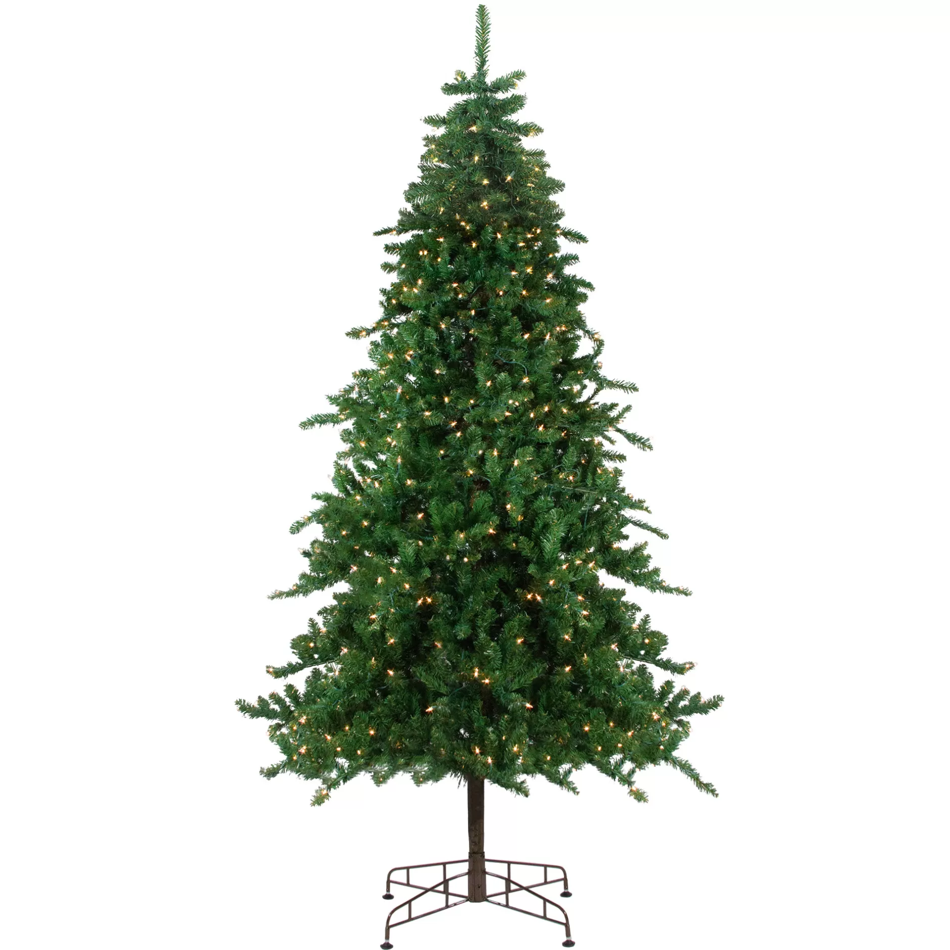 Store 9' Pre-Lit Medium Eden Spruce Artificial Christmas Tree - Clear Lights Pre-Lit