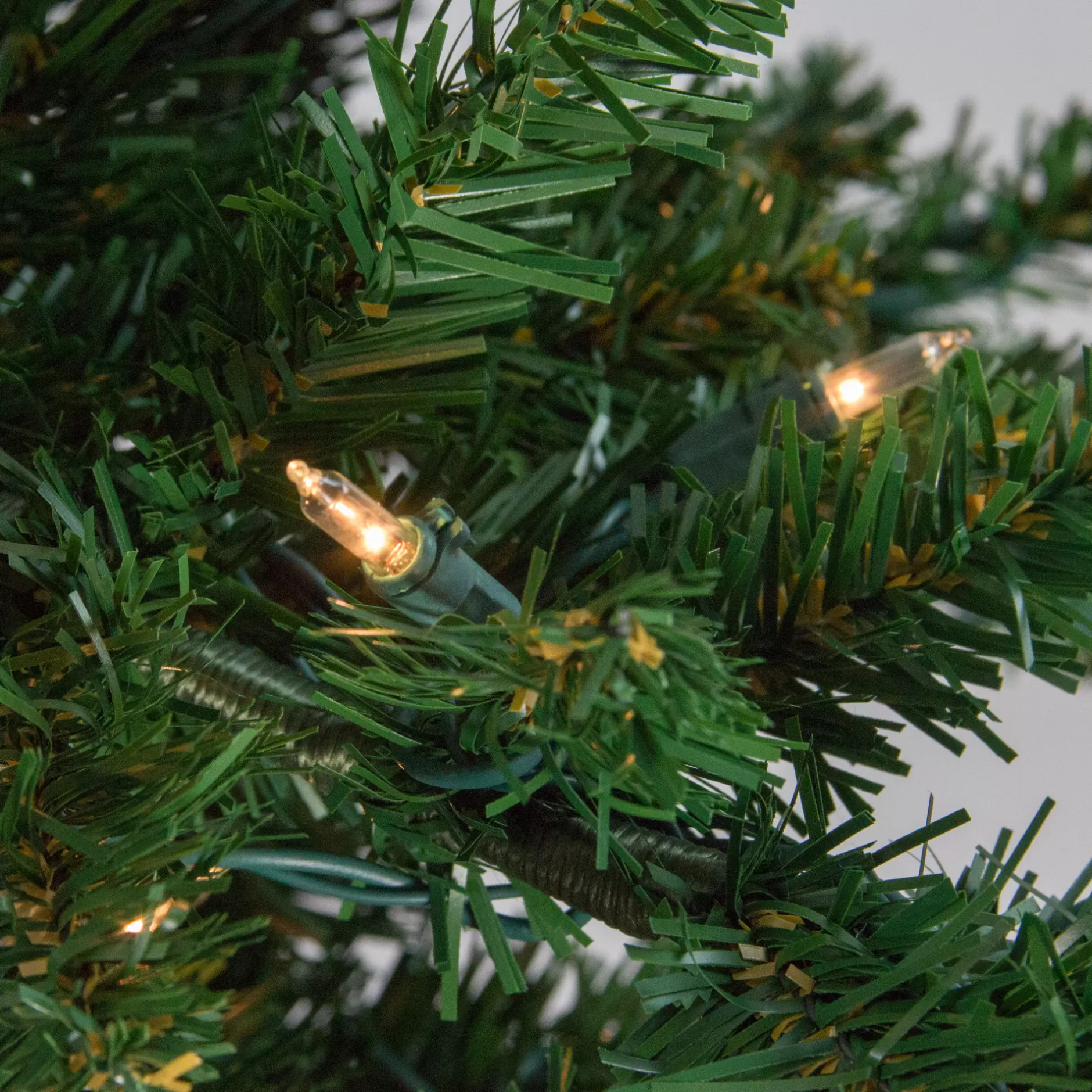 Store 9' Pre-Lit Medium Eden Spruce Artificial Christmas Tree - Clear Lights Pre-Lit